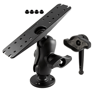 Ram Mount D Size 2.25in Ball Mount with 11in X 3in Rectangle Plate, 3.68in Round Plate and Hi-Torq Wrench | SendIt Sailing