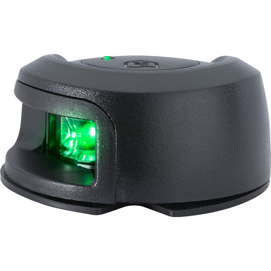 Attwood LightArmor Deck Mount Navigation Light - Black Composite - Starboard (green) - 2NM | SendIt Sailing