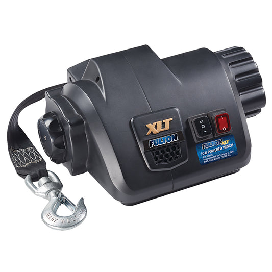 Fulton XLT 10.0 Powered Marine Winch with Remote for Boats up to 26ft | SendIt Sailing