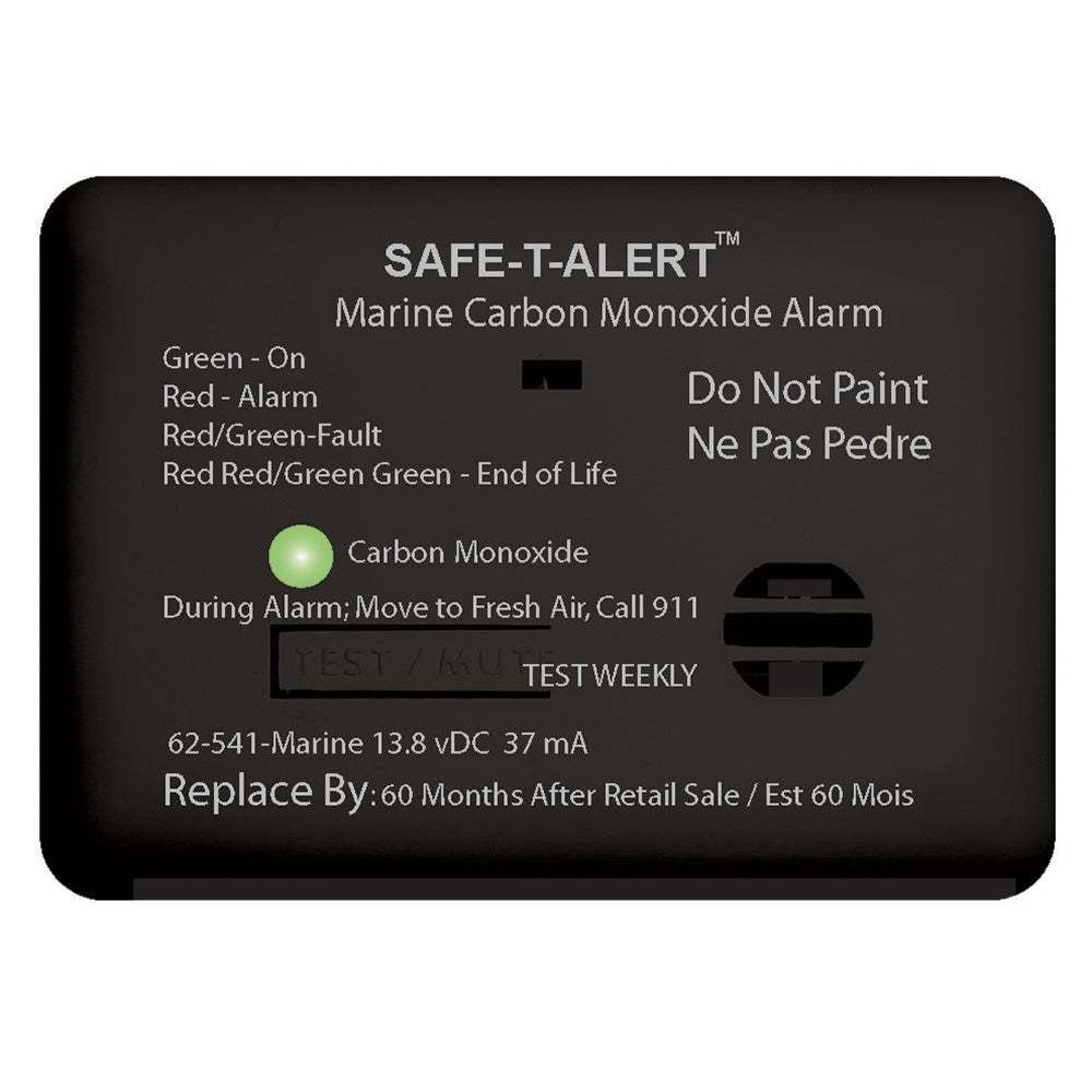Safe-T-Alert 62 Series Carbon Monoxide Alarm - 12V - 62-541-Marine - Surface Mount - Black | SendIt Sailing