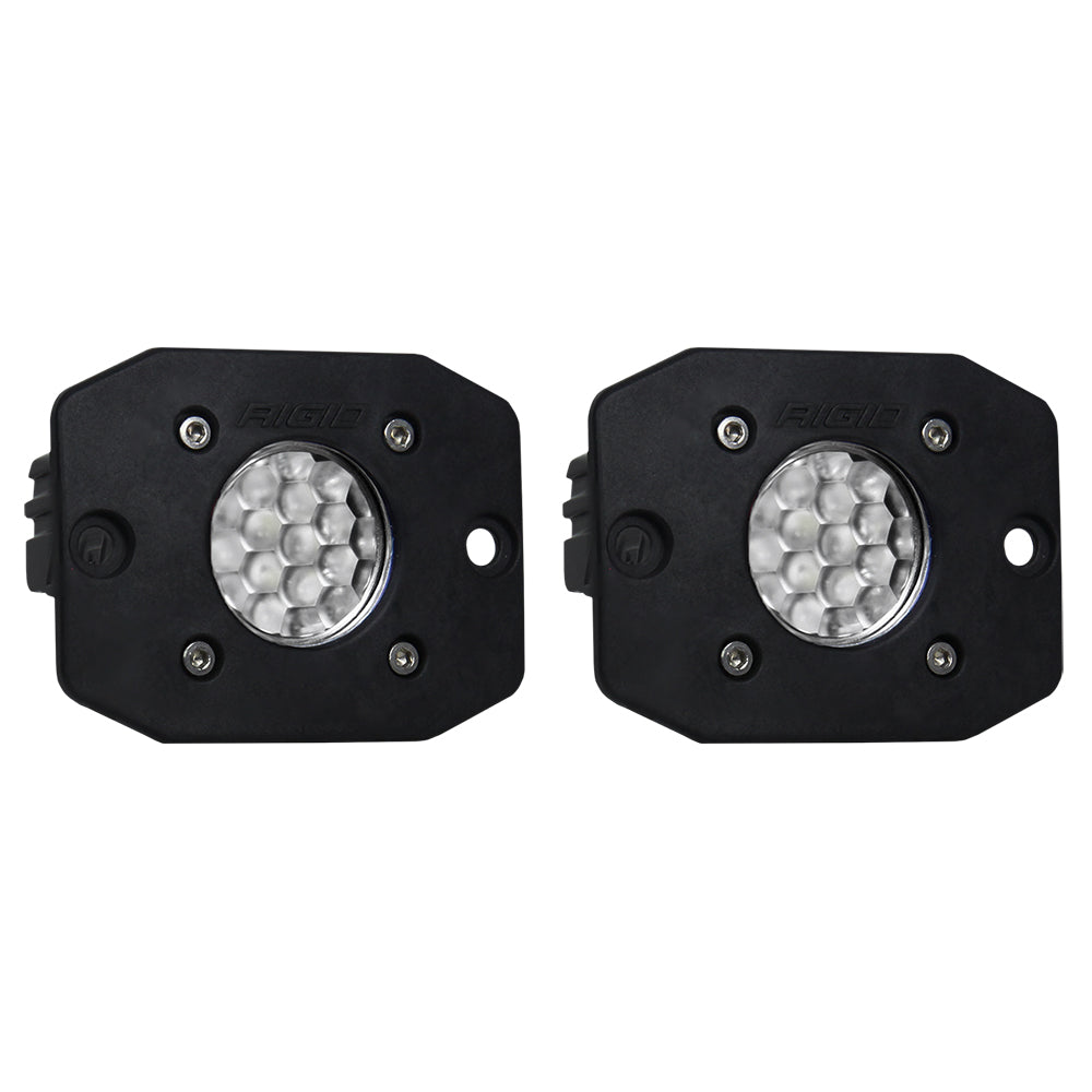 RIGID Industries Ignite Flush Mount Flood - Black | SendIt Sailing