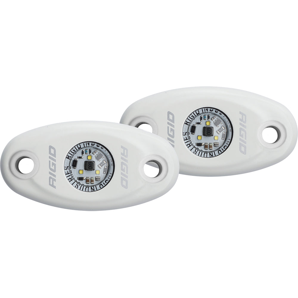 RIGID Industries A-Series White High Power LED Light - Pair - Cool White | SendIt Sailing