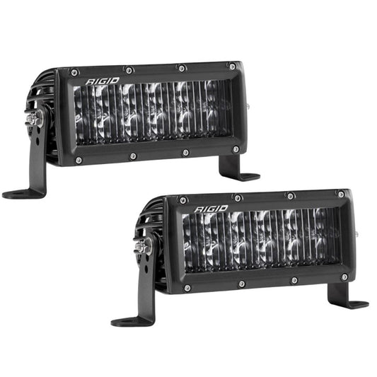 RIGID Industries SAE Compliant E-Series 6in Light Bar - Pair - Black | SendIt Sailing