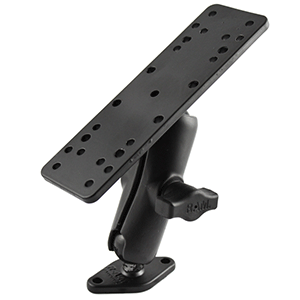 RAM Mount 1in Ball Mount with 6.25in X 2in Rectangle Base and Diamond Base | SendIt Sailing