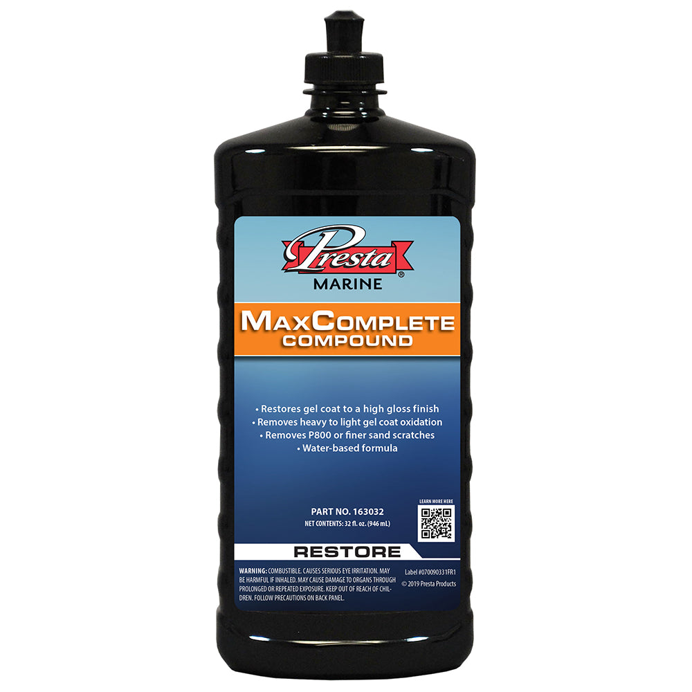 Presta MaxComplete Compound - 32oz | SendIt Sailing