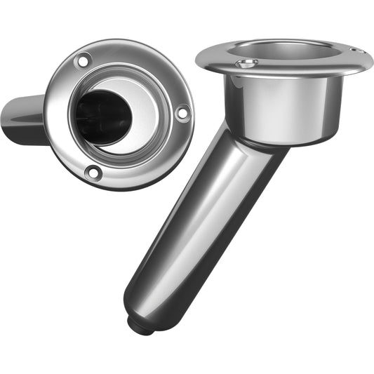 Mate Series Stainless Steel 30 degree Rod and Cup Holder - Drain - Round Top | SendIt Sailing