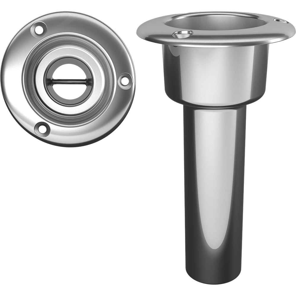 Mate Series Stainless Steel 0 degree Rod and Cup Holder - Open - Round Top | SendIt Sailing