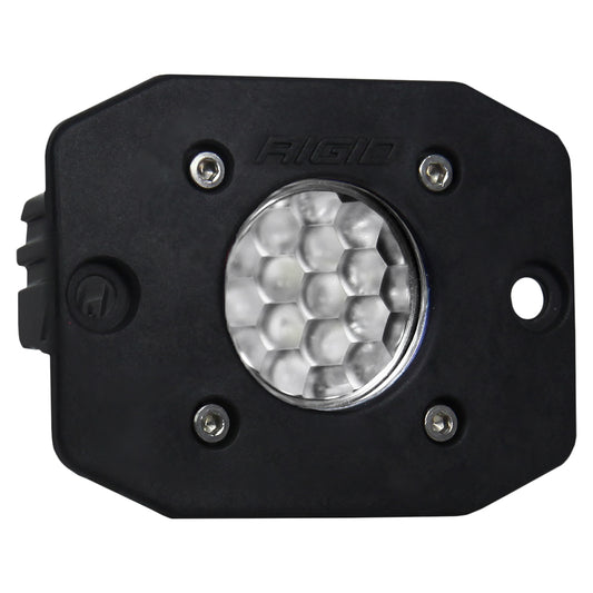 RIGID Industries Ignite Flush Mount Diffused - Single - Black | SendIt Sailing