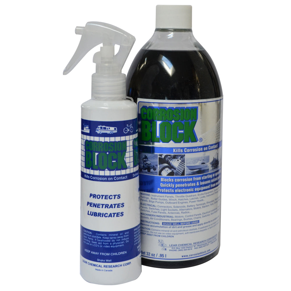 Corrosion Block 32oz Bottle with Pump - Non-Hazmat, Non-Flammable & Non-Toxic | SendIt Sailing