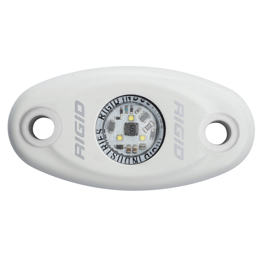 RIGID Industries A-Series White Low Power LED Light - Single - White | SendIt Sailing