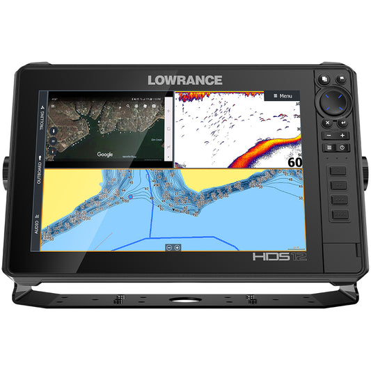 Lowrance HDS-12 LIVE with Active Imaging 3-in-1 Transom Mount and C-MAP Pro Chart | SendIt Sailing