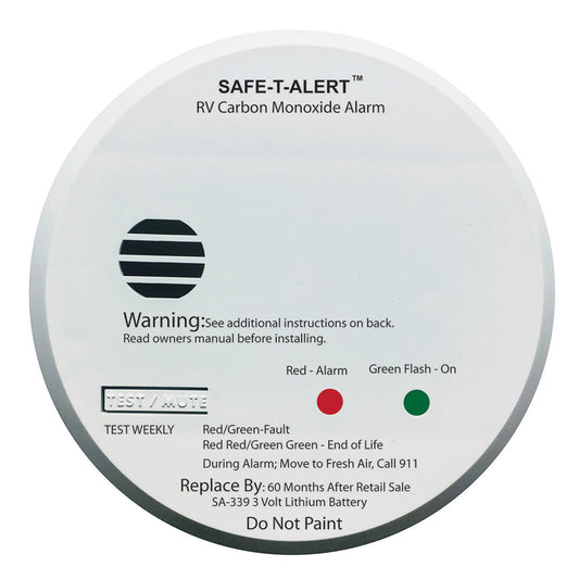 Safe-T-Alert SA-339 White RV Battery Powered CO2 Detector | SendIt Sailing