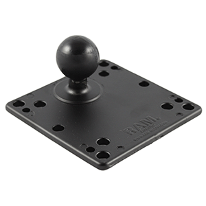 RAM Mount 4.75in Square Base with VESA (4 x 75mm) (4 x 100mm) Hole Patterns and 1.5in Ball | SendIt Sailing