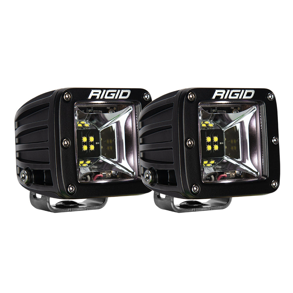 RIGID Industries Radiance Scene Lights - Surface Mount Pair - Black with White LED Backlight | SendIt Sailing