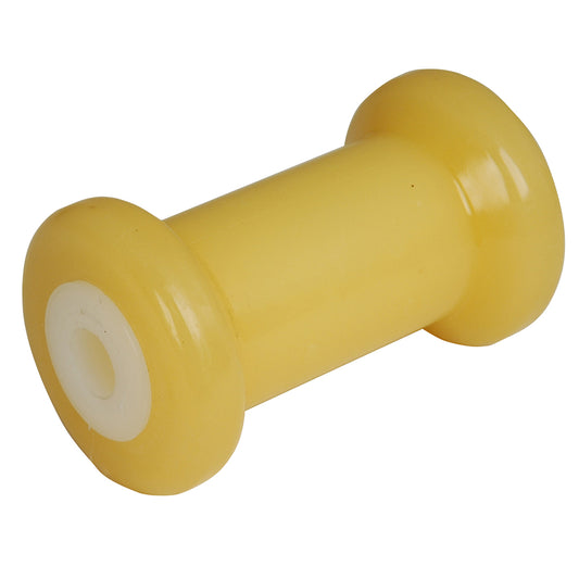 C.E. Smith Spool Roller 5in - 5/8in ID - Gold TPR with Bushing White Solid | SendIt Sailing