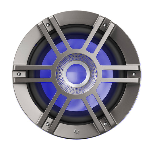 Infinity 10in Marine RGB Kappa Series Speakers - Titanium/Gunmetal | SendIt Sailing