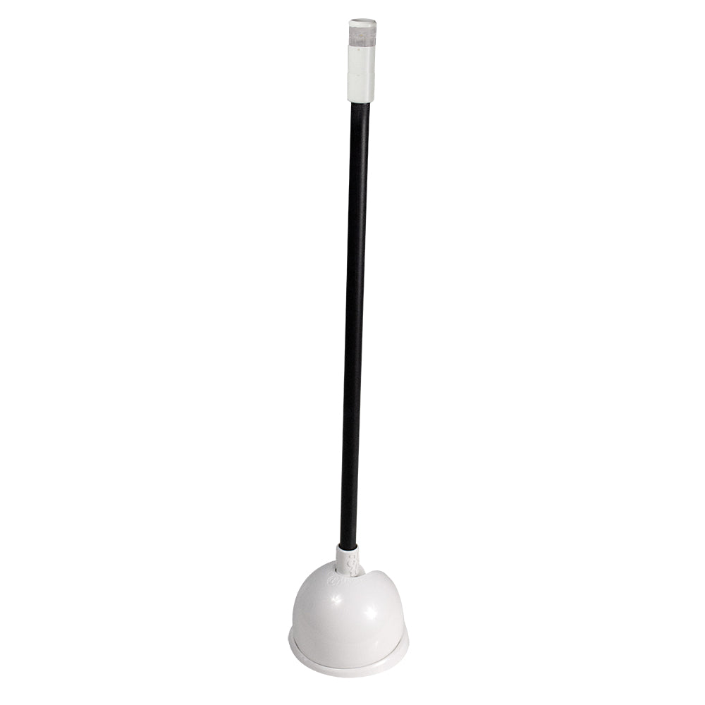 Lumitec Contour Anchor Light - 12in - Black Shaft White Base | SendIt Sailing