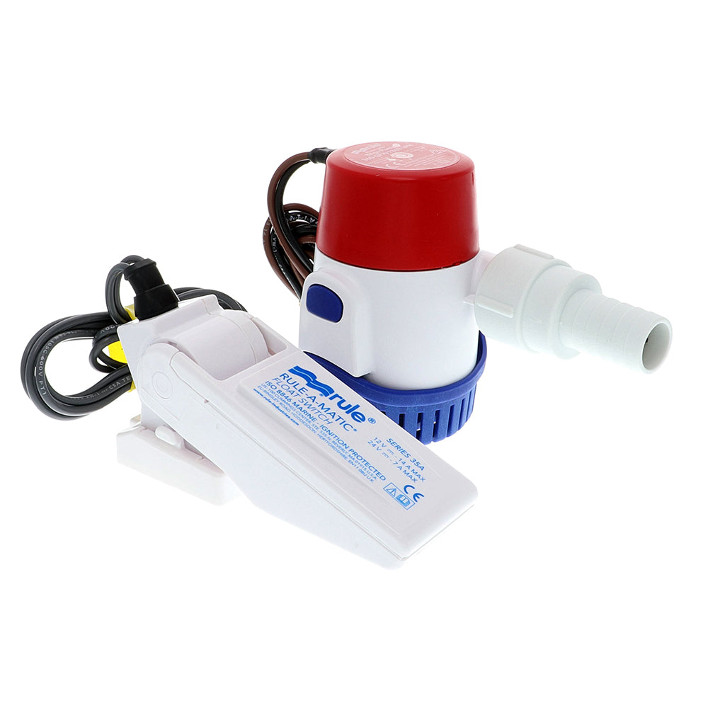 Rule 360 GPH Standard Bilge Pump Kit with Float Switch - 12V | SendIt Sailing