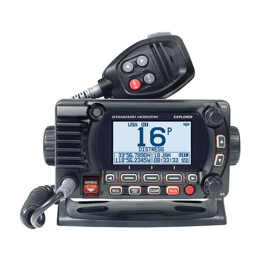 Standard Horizon GX1800G Fixed Mount VHF with GPS - Black | SendIt Sailing