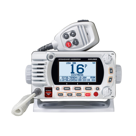 Standard Horizon GX1800G Fixed Mount VHF with GPS - White | SendIt Sailing