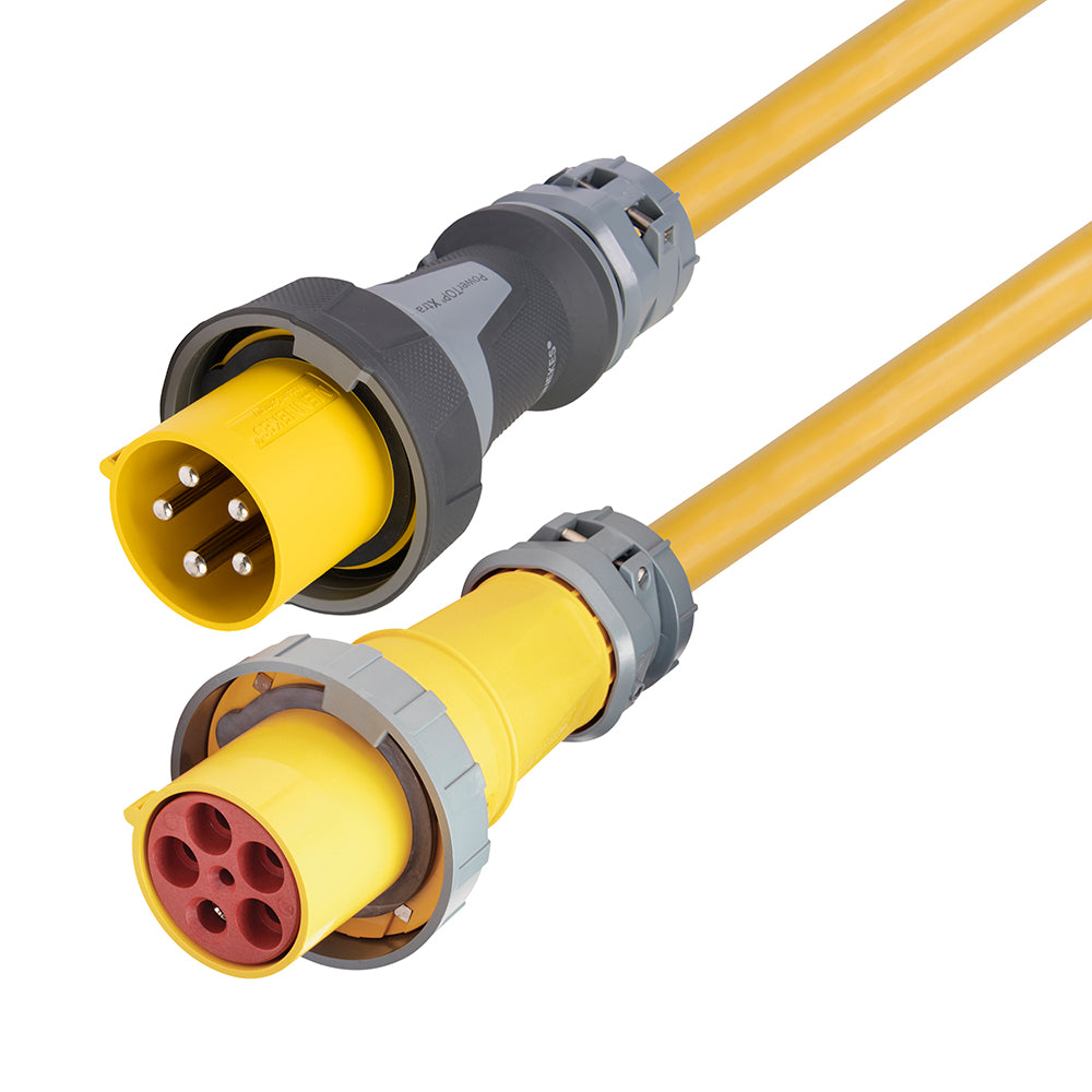 Marinco 100 Amp 120/208V 4-Pole, 5-Wire Shore Power Cable - No Neutral Wire - 75ft | SendIt Sailing