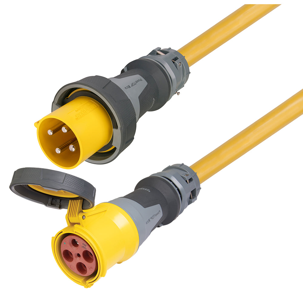 Marinco 100 Amp 125/250V 3-Pole, 4-Wire Shore Power Cable Set Extension Cord - 50ft | SendIt Sailing