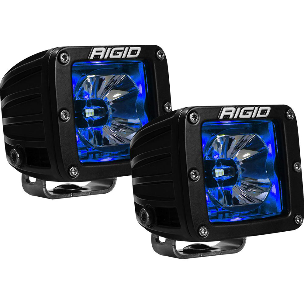 RIGID Industries Radiance Pod Blue Backlight Black Housing - Pair | SendIt Sailing