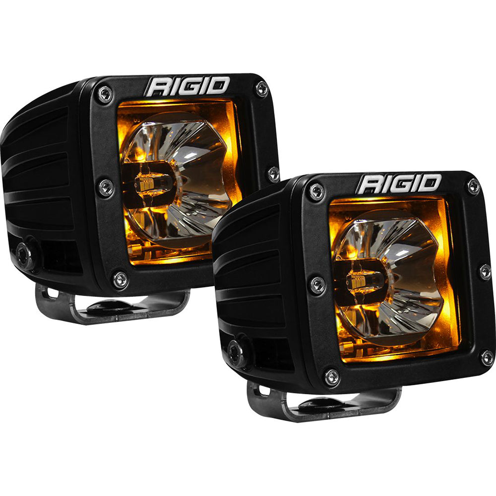 RIGID Industries Radiance Pod Amber Backlight Black Housing - Pair | SendIt Sailing