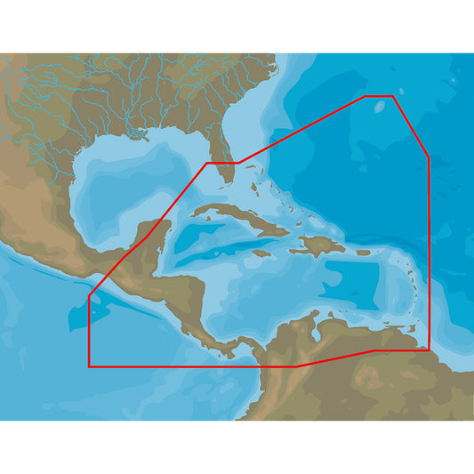 C-MAP 4D NA-D065 Caribbean and Central America -microSD/SD | SendIt Sailing
