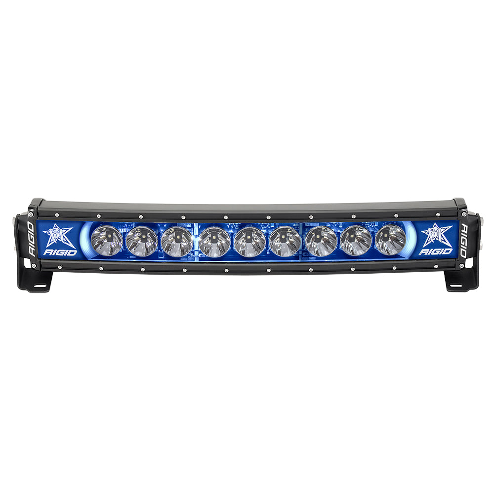 RIGID Industries Radiance+ 20in Curved Blue Backlight Black Housing | SendIt Sailing