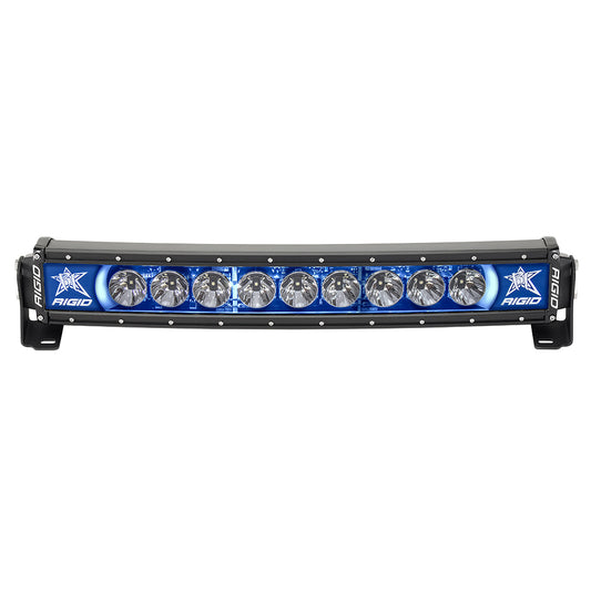 RIGID Industries Radiance+ 20in Curved Blue Backlight Black Housing | SendIt Sailing