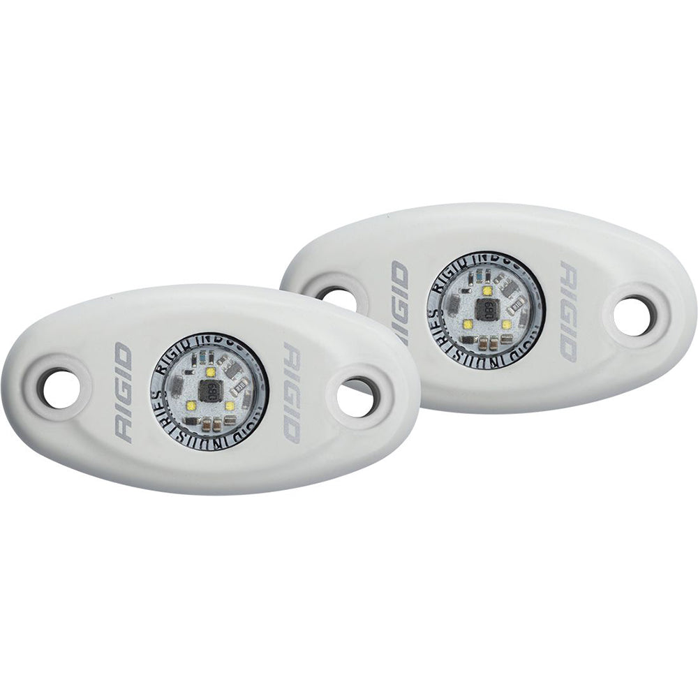 RIGID Industries A-Series White Low Power LED Light Pair - Cool White | SendIt Sailing