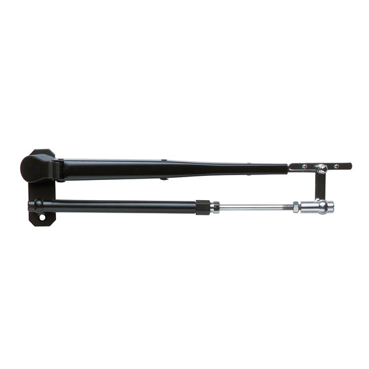 Marinco Wiper Arm Deluxe Black Stainless Steel Pantographic - 17in-22in Adjustable | SendIt Sailing