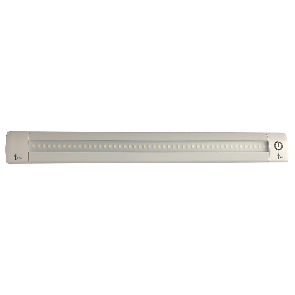 Lunasea 12in Adjustable Linear LED Light with Built-In Touch Dimmer Switch - Cool White | SendIt Sailing