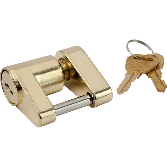 Sea-Dog Brass Plated Coupler Lock - 2 Piece | SendIt Sailing