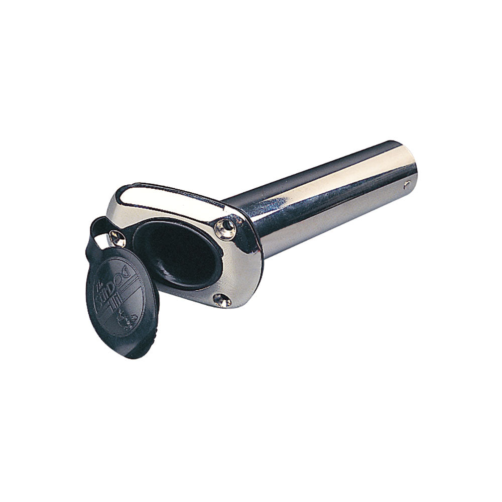 Sea-Dog Cast Stainless Steel Flush Mount Rod Holder with Cap - 30 degree | SendIt Sailing