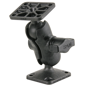 RAM Mount Composite Drill-Down Double Ball Mount with Rectangle AMPS Plates | SendIt Sailing