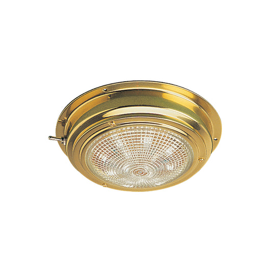 Sea-Dog Brass LED Dome Light - 4in Lens | SendIt Sailing