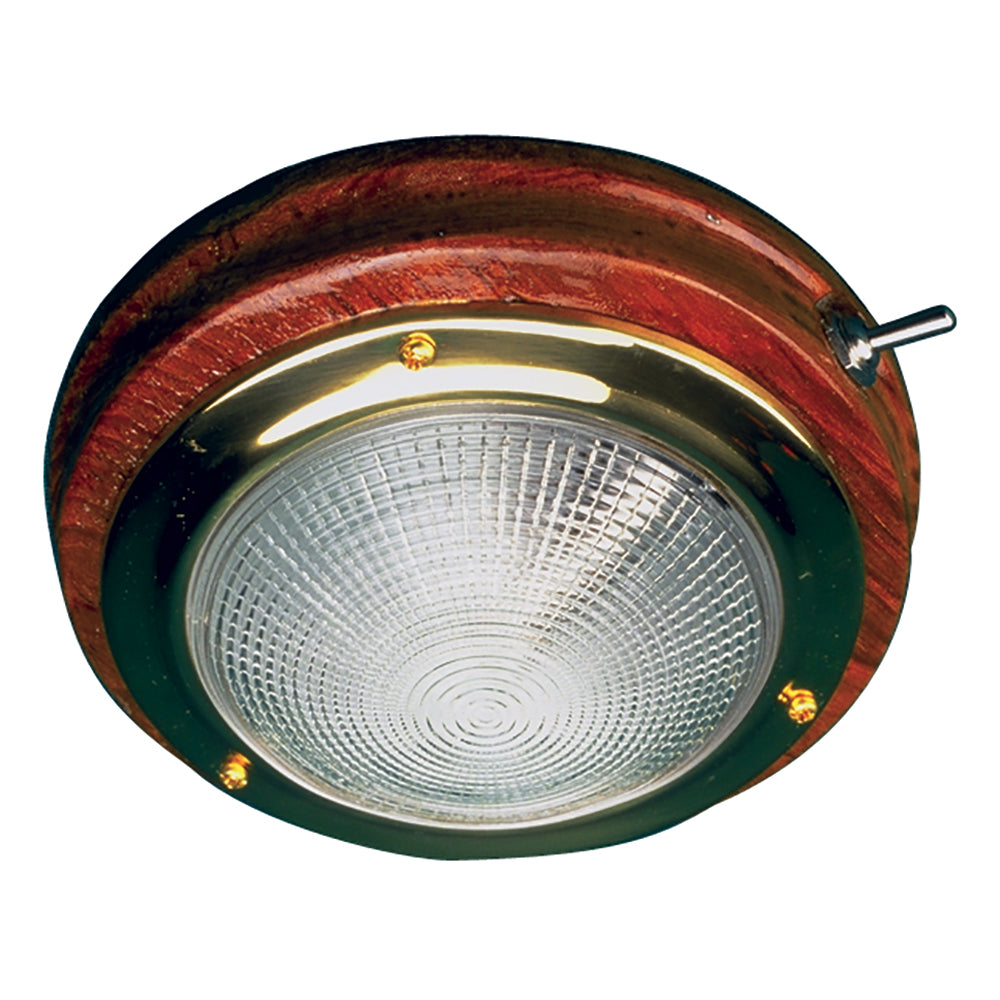 Sea-Dog Teak LED Dome Light - 5in Lens | SendIt Sailing