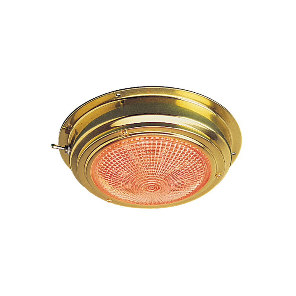 Sea-Dog Brass LED Day/Night Dome Light - 5in Lens | SendIt Sailing