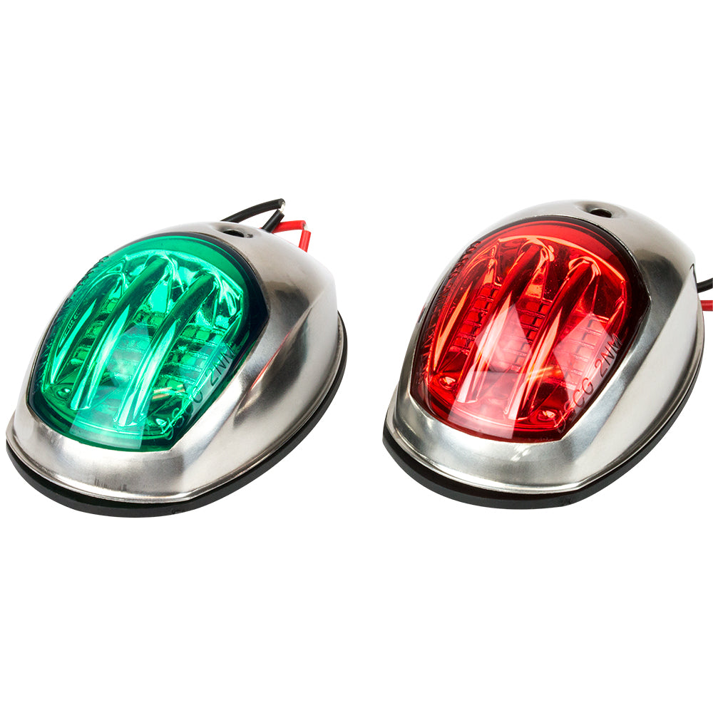 Sea-Dog Stainless Steel LED Navigation Lights - Port and Starboard | SendIt Sailing