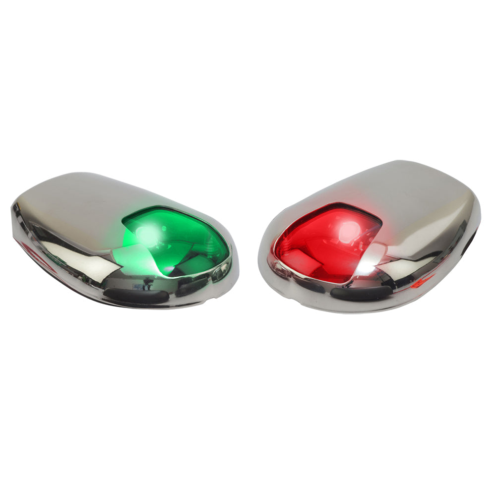 Sea-Dog Stainless Steel Side Mount LED Navigation Lights - 2 NM - Port and Starboard | SendIt Sailing