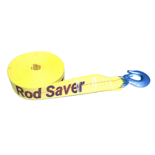 Rod Saver Heavy-Duty Winch Strap Replacement - Yellow - 2in x 20ft | SendIt Sailing