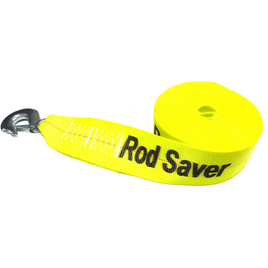 Rod Saver Heavy-Duty Winch Strap Replacement - Yellow - 3in x 20ft | SendIt Sailing
