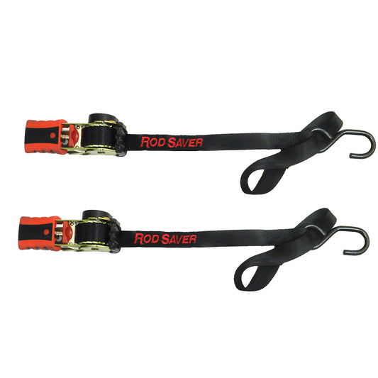 Rod Saver Mini Retractable Tie Down with Soft Hook - 50in - Pair | SendIt Sailing