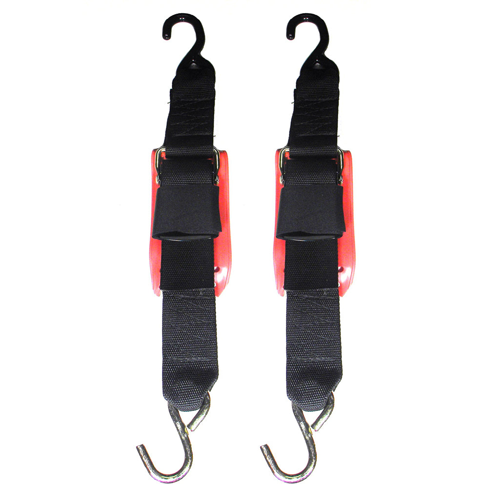 Rod Saver Quick Release Trailer Tie-Down with Vinyl Pad - 2in x 2ft - Pair | SendIt Sailing