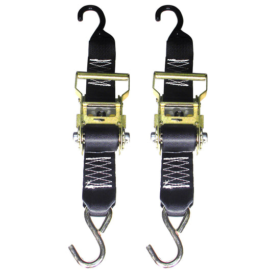 Rod Saver Heavy-Duty Ratchet Trailer Tie-Down - 2in x 3ft - Pair | SendIt Sailing