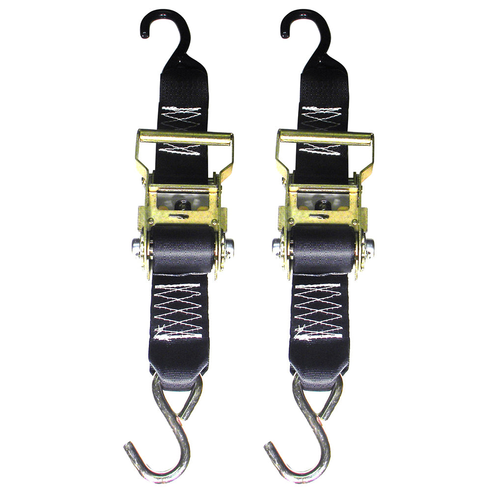 Rod Saver Heavy-Duty Ratchet Trailer Tie-Down - 2in x 5ft - Pair | SendIt Sailing