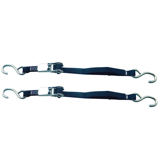 Rod Saver Stainless Steel Ratchet Tie-Down - 1in x 3ft - Pair | SendIt Sailing