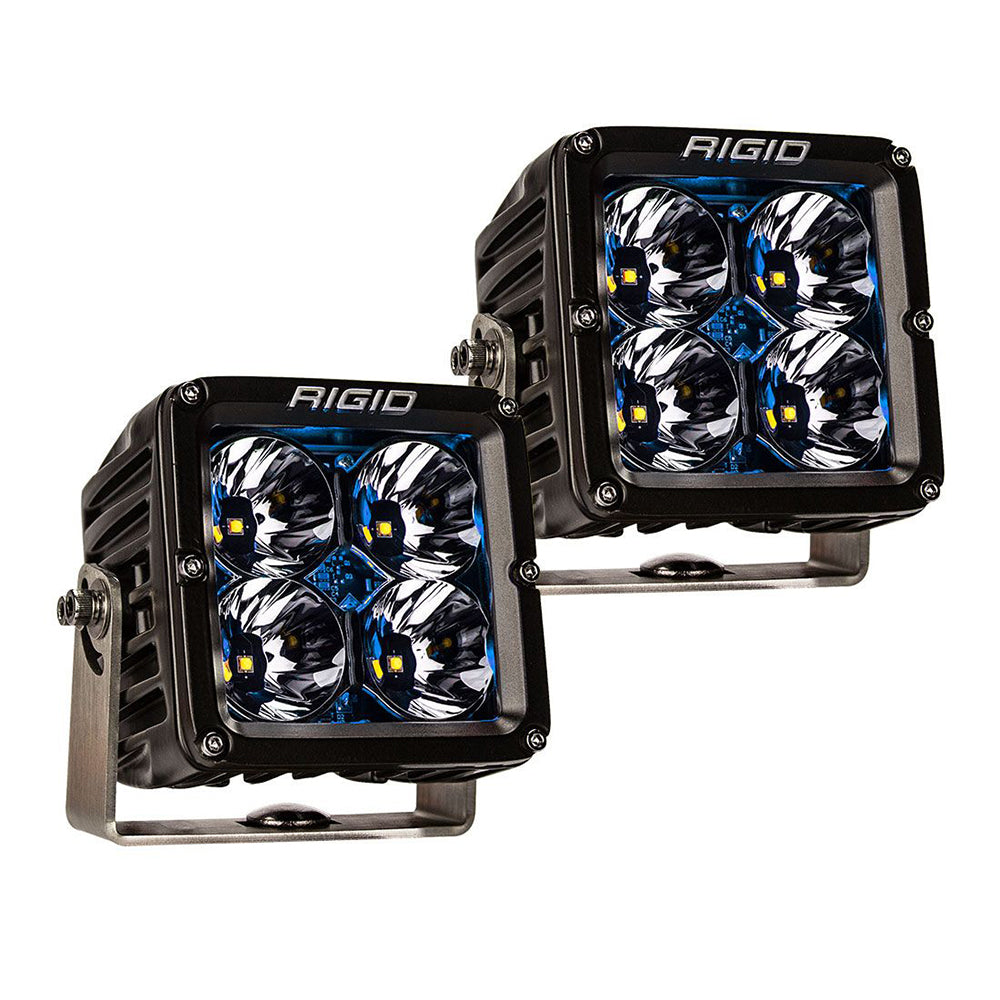 RIGID Industries Radiance Pod XL - Black Case with Blue Backlight - Pair | SendIt Sailing